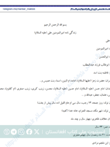 زندگی‌نامه امیرالمؤمنین علی (ع)